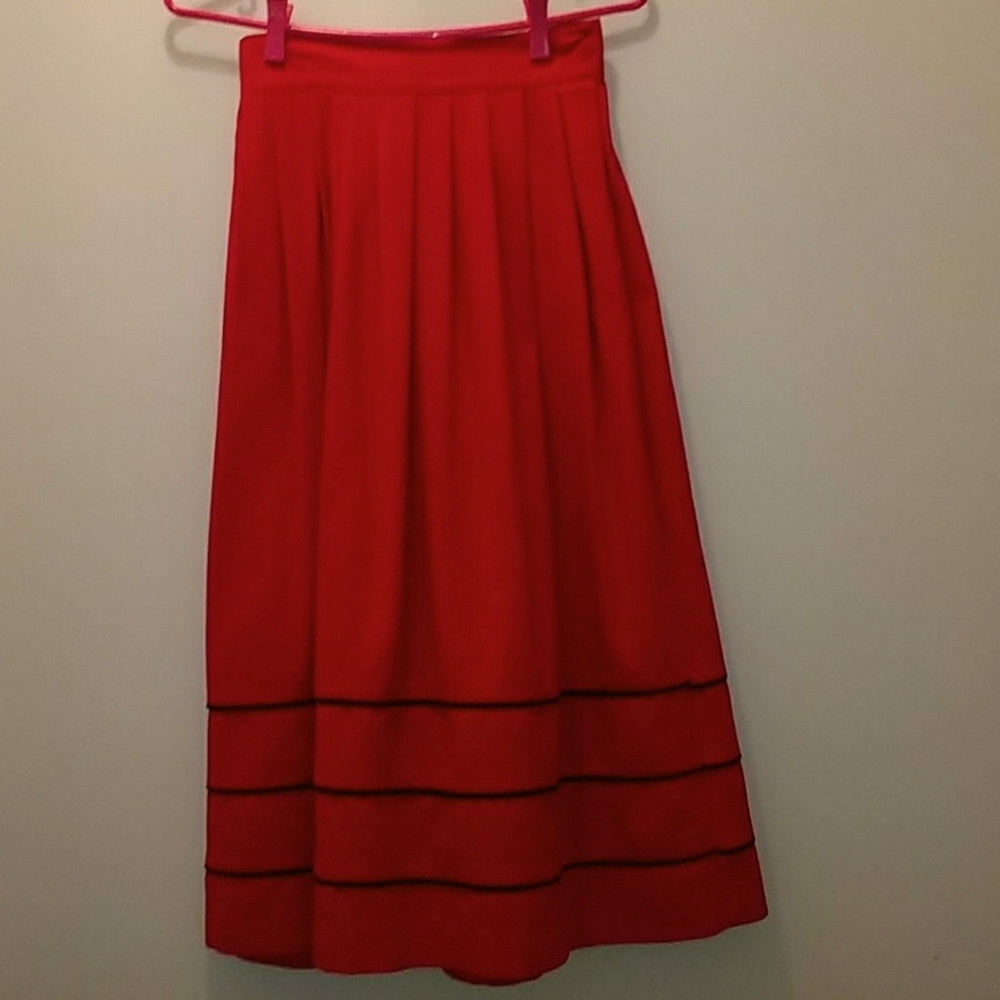 Vintage Orchid Raw Silk Skirt Size 7